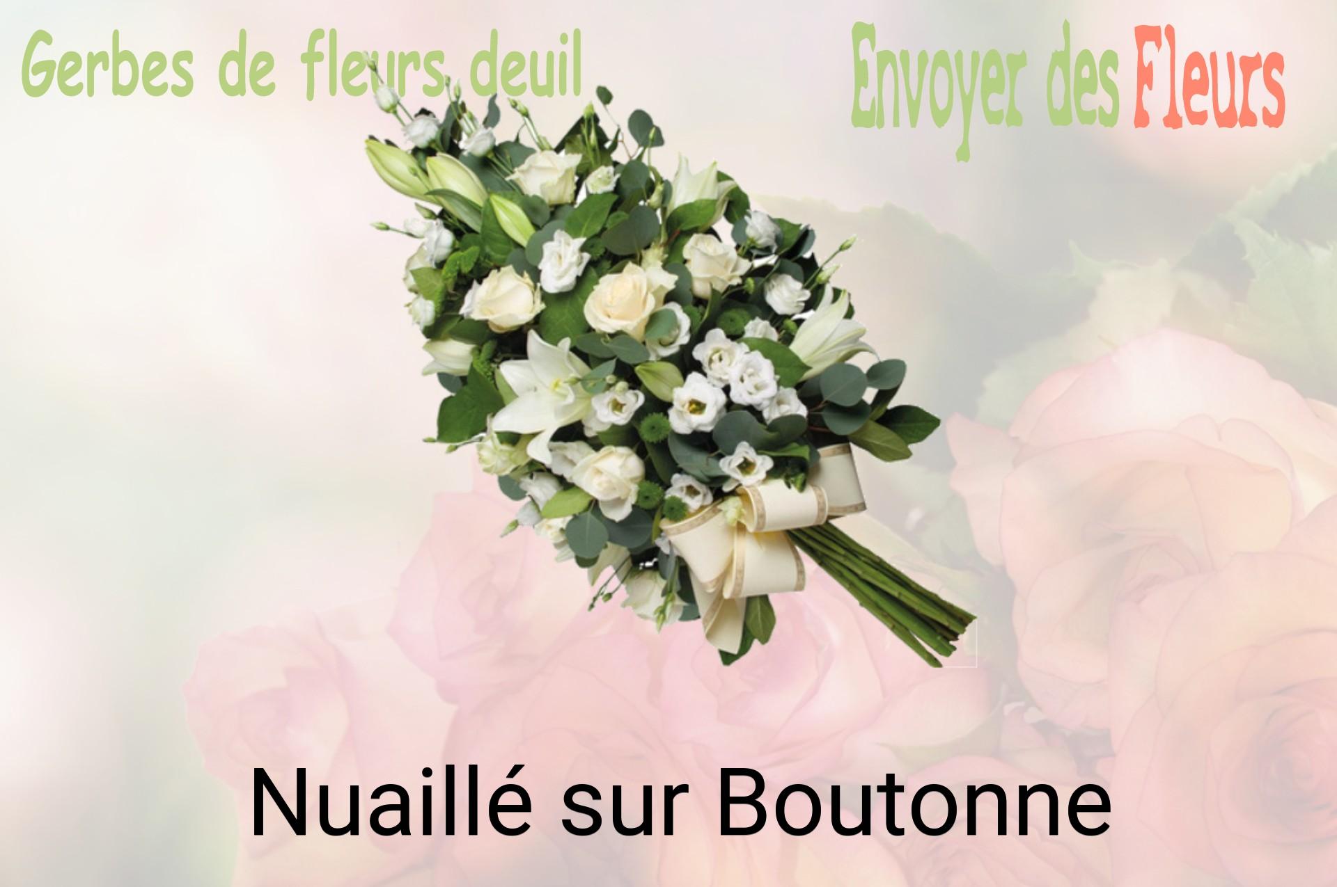 Gerbe de fleurs de deuil livrée à Nuaillé-sur-Boutonne